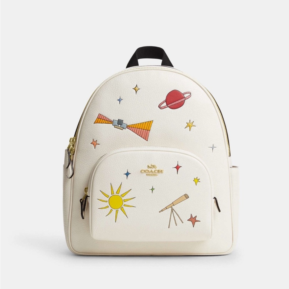 Coach X Observed By Us Court Backpack CU389 NWT chalk multi